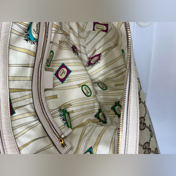 Gucci Biba Monogram Canvas Studded Hobo Bag - Picture 10 of 14